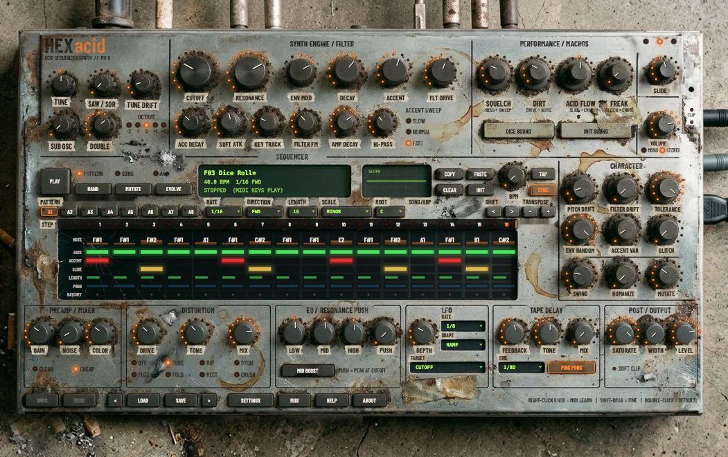 HEXacid – VST3/AU plugin by Voz Alta Labs